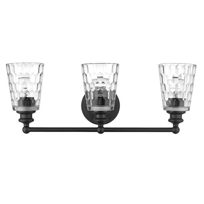 Acclaim Lighting Mae 3 Light Vanity, Matte Black