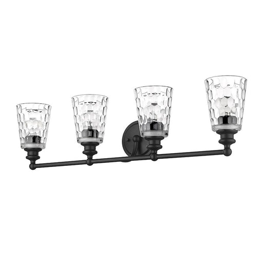 Acclaim Lighting Mae 4-Light Vanity, Matte Black - IN40023BK