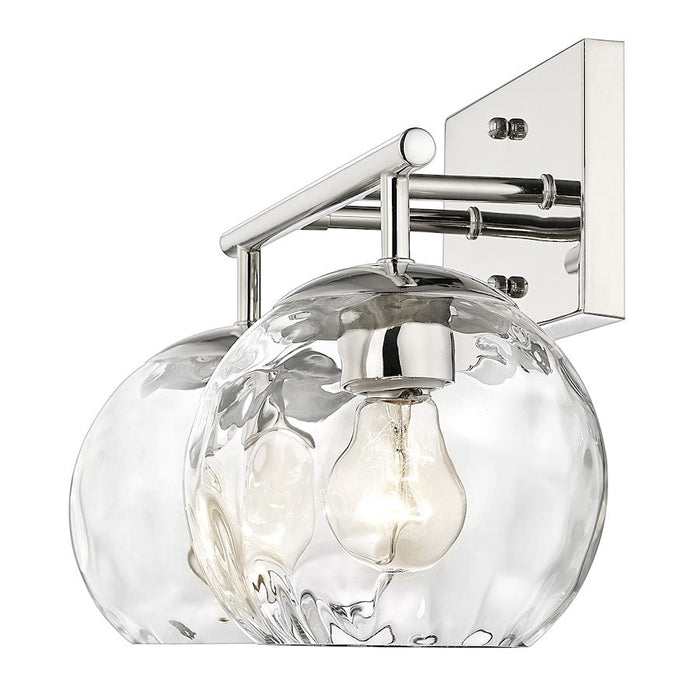 Acclaim Lighting Mackenzie 2 Light Bath Vanity, Nickel/Rippled Water