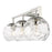 Acclaim Lighting Mackenzie 3 Light Bath Vanity, Nickel/Rippled Water