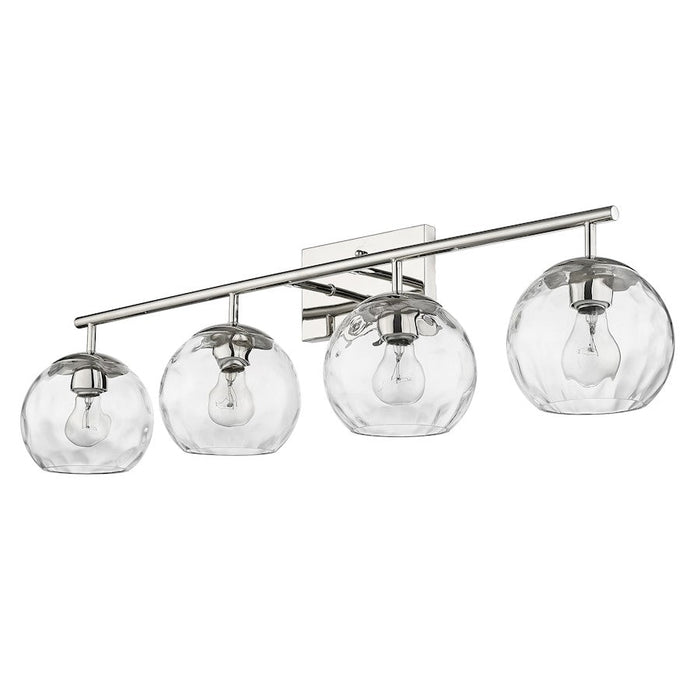 Acclaim Lighting Mackenzie 4 Light Bath Vanity, Nickel/Rippled