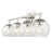 Acclaim Lighting Mackenzie 4 Light Bath Vanity, Nickel/Rippled