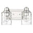 Acclaim Lighting Lumley 2 Light Bath Vanity, Nickel/Handblown Clear - IN40056PN