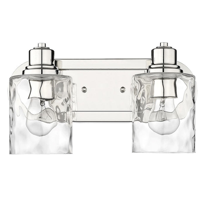 Acclaim Lighting Lumley 2 Light Bath Vanity, Nickel/Handblown Clear - IN40056PN