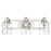 Acclaim Lighting Lumley 3 Light Bath Vanity, Nickel/Handblown Clear - IN40057PN