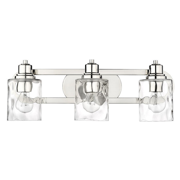 Acclaim Lighting Lumley 3 Light Bath Vanity, Nickel/Handblown Clear - IN40057PN