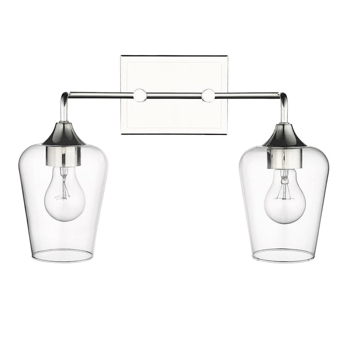 Acclaim Lighting Gladys 2 Light Vanity, Polished Nickel/Clear - IN40081PN