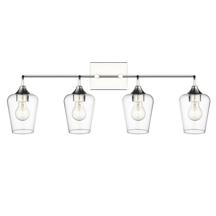 Acclaim Lighting Gladys 4 Light Vanity, Polished Nickel/Clear - IN40083PN