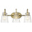 Acclaim Lighting Bristow 3 Light Vanity, Antique Brass/Clear - IN40092ATB