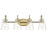 Acclaim Lighting Bristow 4 Light Vanity, Antique Brass/Clear - IN40093ATB