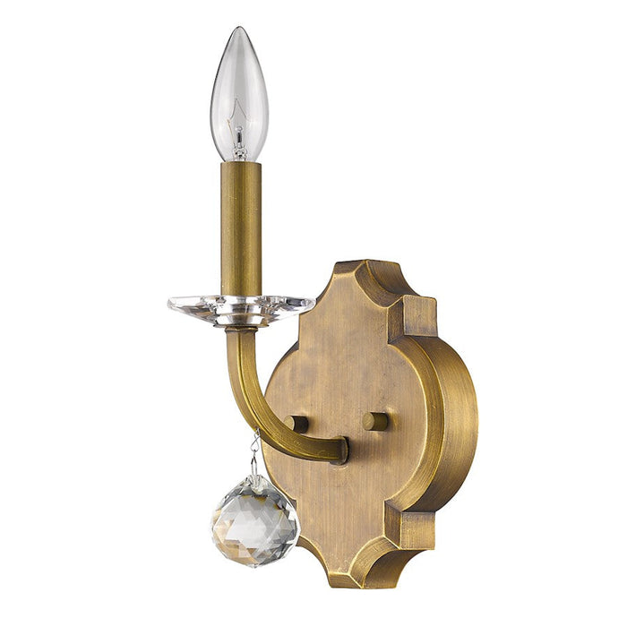 Acclaim Lighting Peyton 1 Light Sconce, Raw Brass - IN41016RB