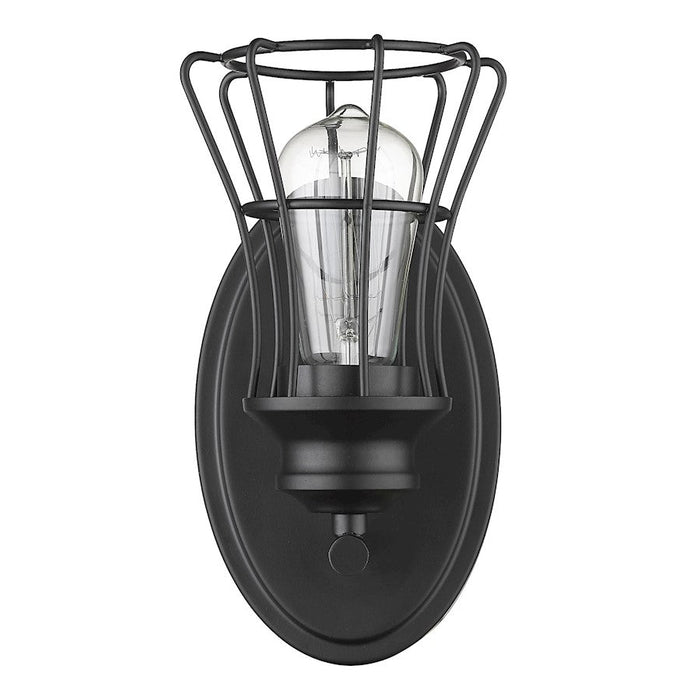 Acclaim Lighting Piers 1 Light Sconce, Matte Black