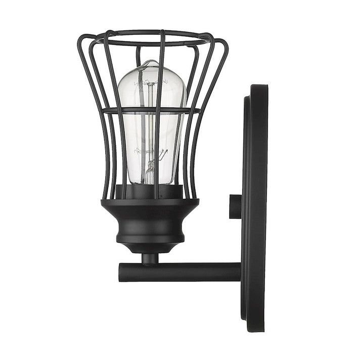 Acclaim Lighting Piers 1 Light Sconce, Matte Black