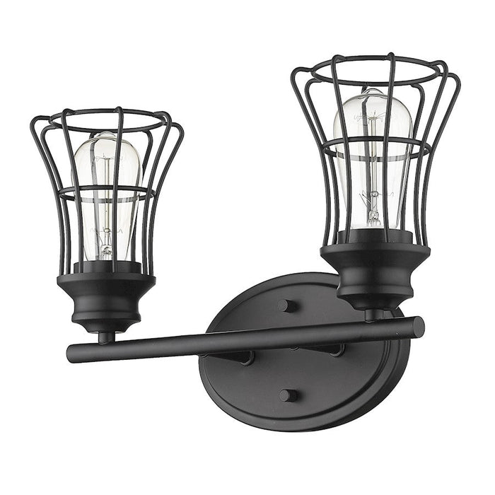 Acclaim Lighting Piers 2-Light Vanity, Matte Black - IN41281BK