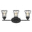 Acclaim Lighting Piers 3-Light Vanity, Matte Black