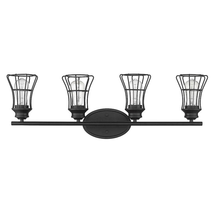 Acclaim Lighting Piers 5-Light Vanity, Matte Black