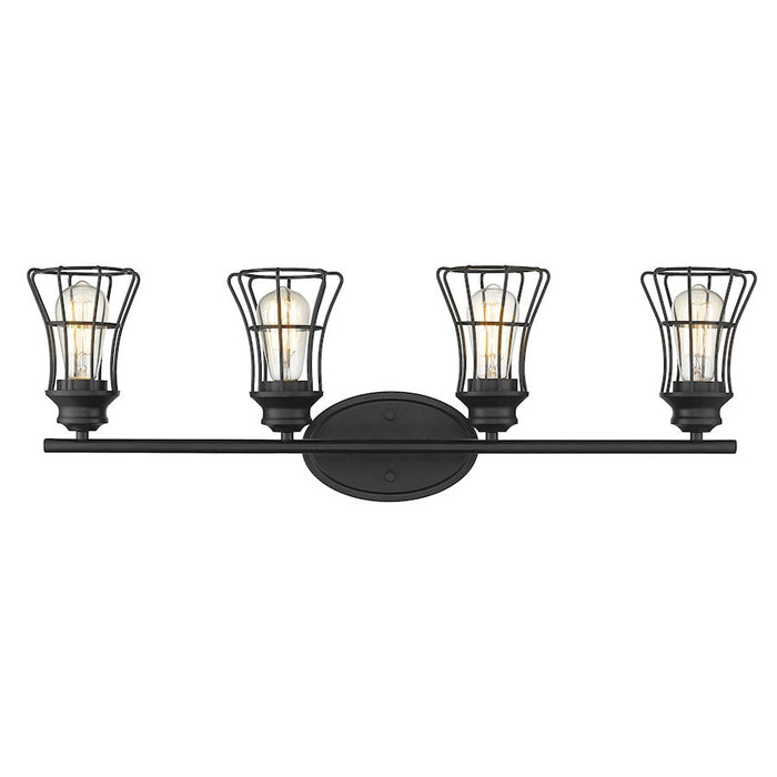 Acclaim Lighting Piers 5-Light Vanity, Matte Black