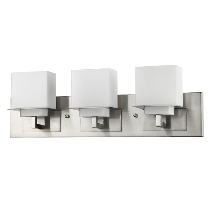 Acclaim Lighting Rampart 3 Light Vanity Light, Satin Nickel - IN41331SN