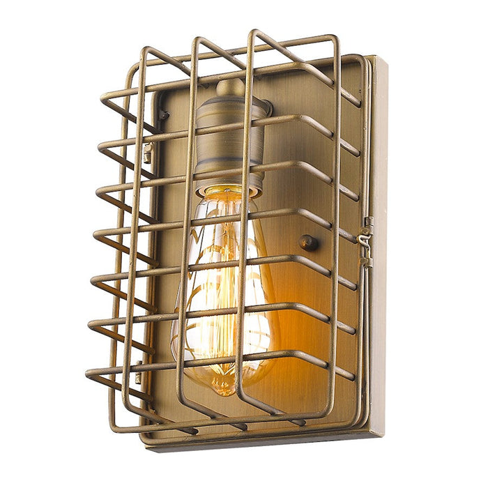 Acclaim Lighting Lynden 1 Light 9" Sconce, Raw Brass