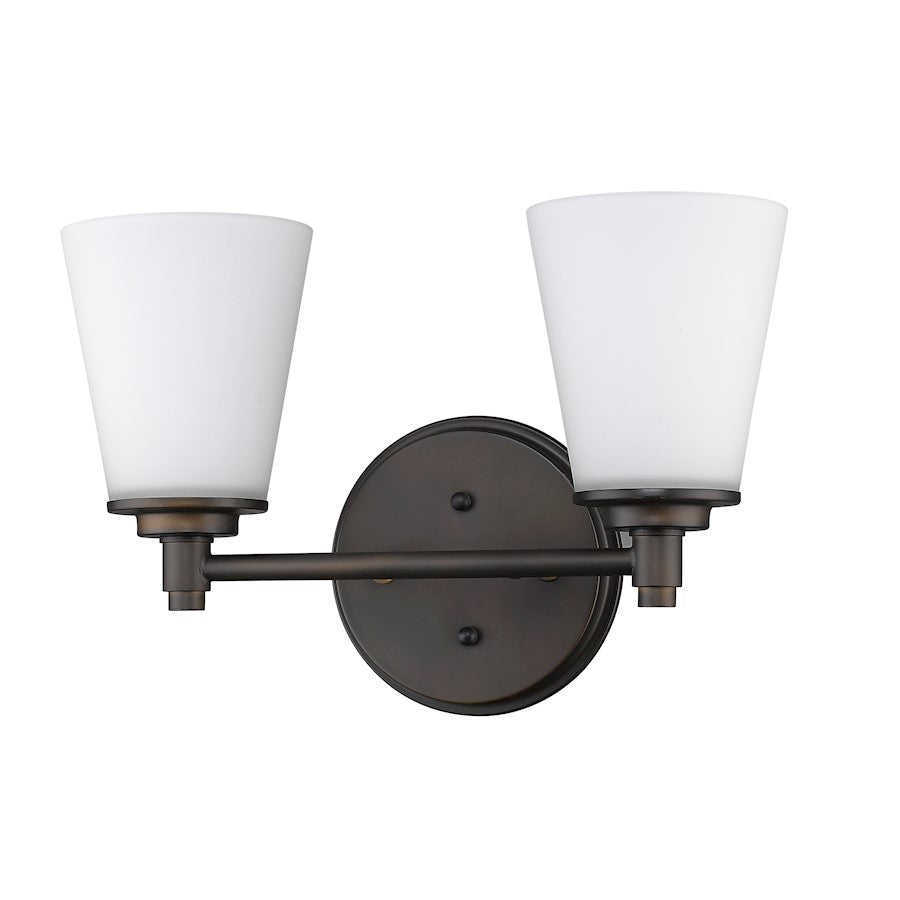 Acclaim Lighting Conti 2 Light Vanity Light, Oil Rubbed Bronze - IN41341ORB