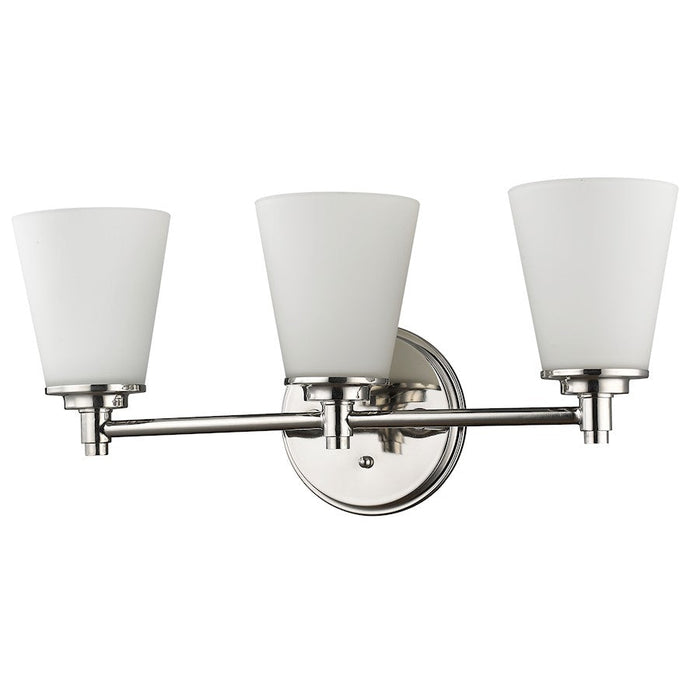 Acclaim Lighting Conti 3 Light Vanity Light, Polished Nickel - IN41342PN