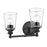 Acclaim Lighting Ceil 2 Light Vanity, Matte Black