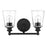 Acclaim Lighting Ceil 2 Light Vanity, Matte Black