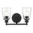 Acclaim Lighting Ceil 2 Light Vanity, Matte Black