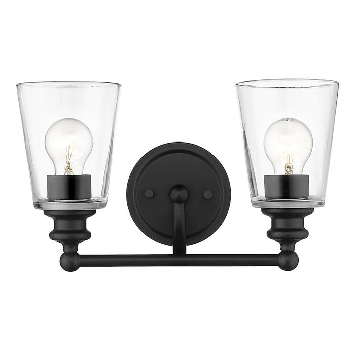 Acclaim Lighting Ceil 2 Light Vanity, Matte Black