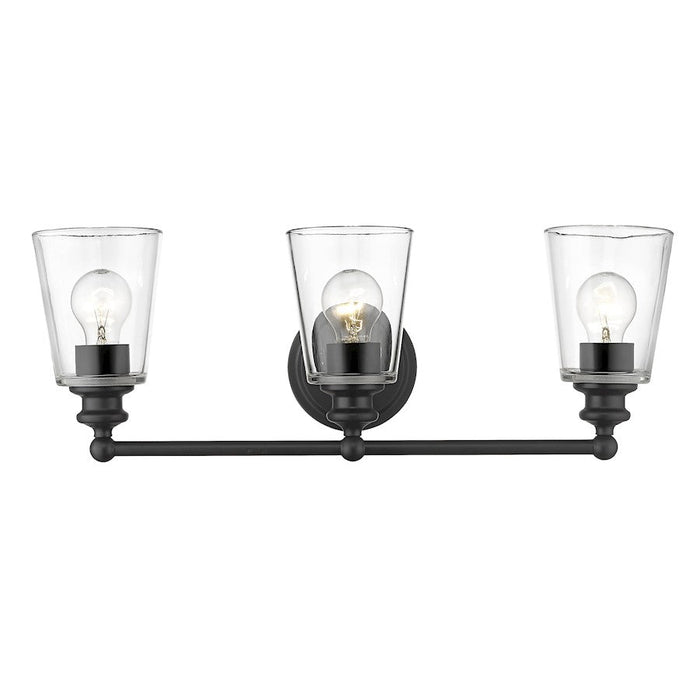 Acclaim Lighting Ceil 3 Light Vanity, Matte Black