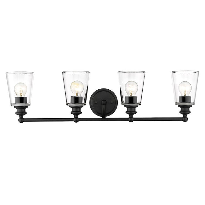 Acclaim Lighting Ceil 4 Light Vanity, Matte Black