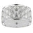 Acclaim Lighting Isabella 3 Light Flush Mount, Polished Nickel - IN51087PN