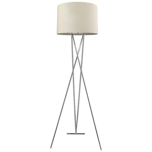 Trend Lighting Triton 1 Light Floor Lamp, Chrome/Latte - TF5685-26