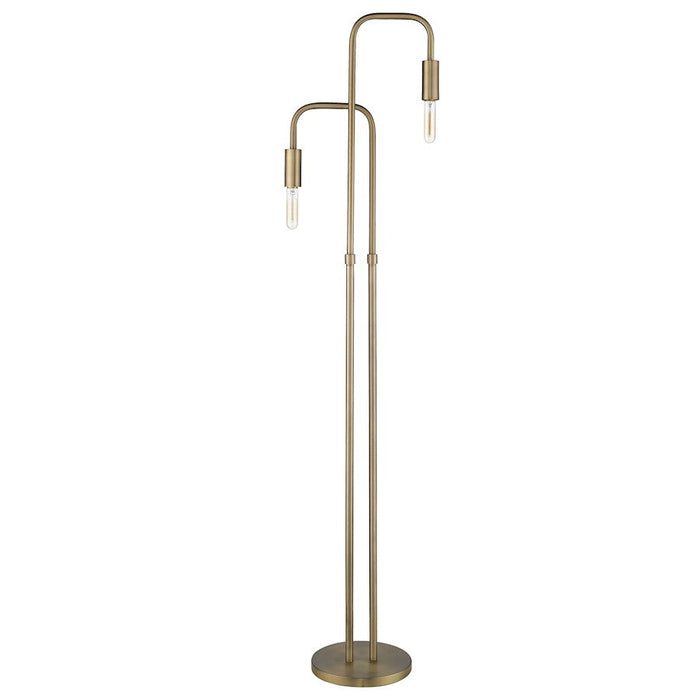 Trend Lighting Perret 2 Light Floor Lamp, Aged Brass - TF70023AB