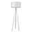 Trend Lighting Tourer 1 Light Floor Lamp, White/White Fabric Drum - TF70070WH