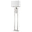 Trend Lighting Precision 1 Light Floor Lamp, Nickel/Ivory Shantung - TF7305