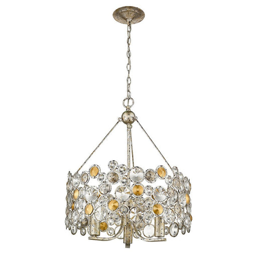 Trend Lighting Vitozzi 3 Light Chandelier, Antique Silver Leaf - TP10001ASL