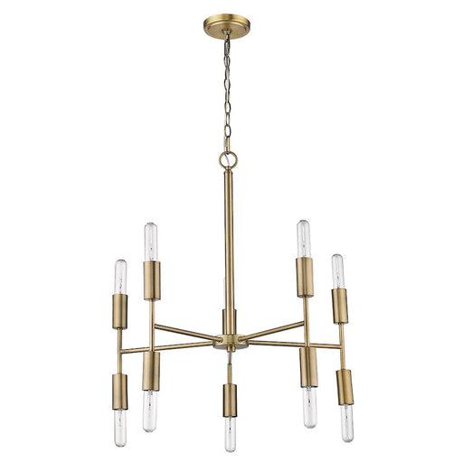 Trend Lighting Perret 10 Light Chandelier, Aged Brass - TP10015AB