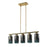 Trend Lighting Monet 5 Light Pendant, Brass/Blue/Gold Cylindrical - TP20051BR