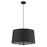 Trend Lighting Lamia 3 Light Mini Pendant, Black/Black Drum - TP30031BK