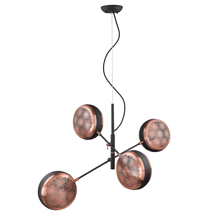 Trend Lighting Tholos 4 Light Pendant, Matte Black - TP30122BK