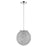 Trend Lighting Distratto 8" Pendant, Chrome/Enmehed Aluminum Wire - TP4095