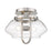 Trend Lighting Garner 2 Light Semi-Flush Mount, Nickel/Clear Drum - TP60061SN