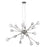 Trend Lighting Galaxia 16 Light Chandelier, Nickel/Spun Filament - TP6366-16