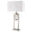 Trend Lighting Precision 1 Light Table Lamp, Nickel/Ivory Shantung - TT7300