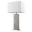 Trend Lighting Merge 1 Light Table Lamp, Nickel/Pewter/Homespun Linen - TT7446