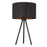 Trend Lighting Morenci Table Lamp, Black/Black Fabric Drum/Copper - TT80096BK