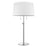 Trend Lighting Urban Basic 2 Light Lamp, Chrome/Off-White Shantung - TTB420-26