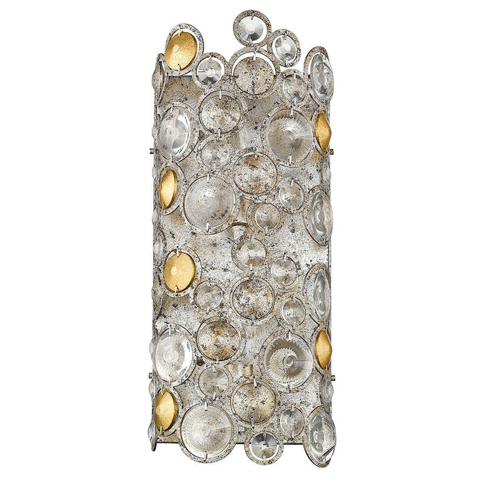 Trend Lighting Vitozzi 2 Light Sconce, Antique Silver Leaf - TW40005ASL