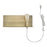 Trend Lighting Arris 1 Light Sconce (Right), Aged Brass - TW40071AB